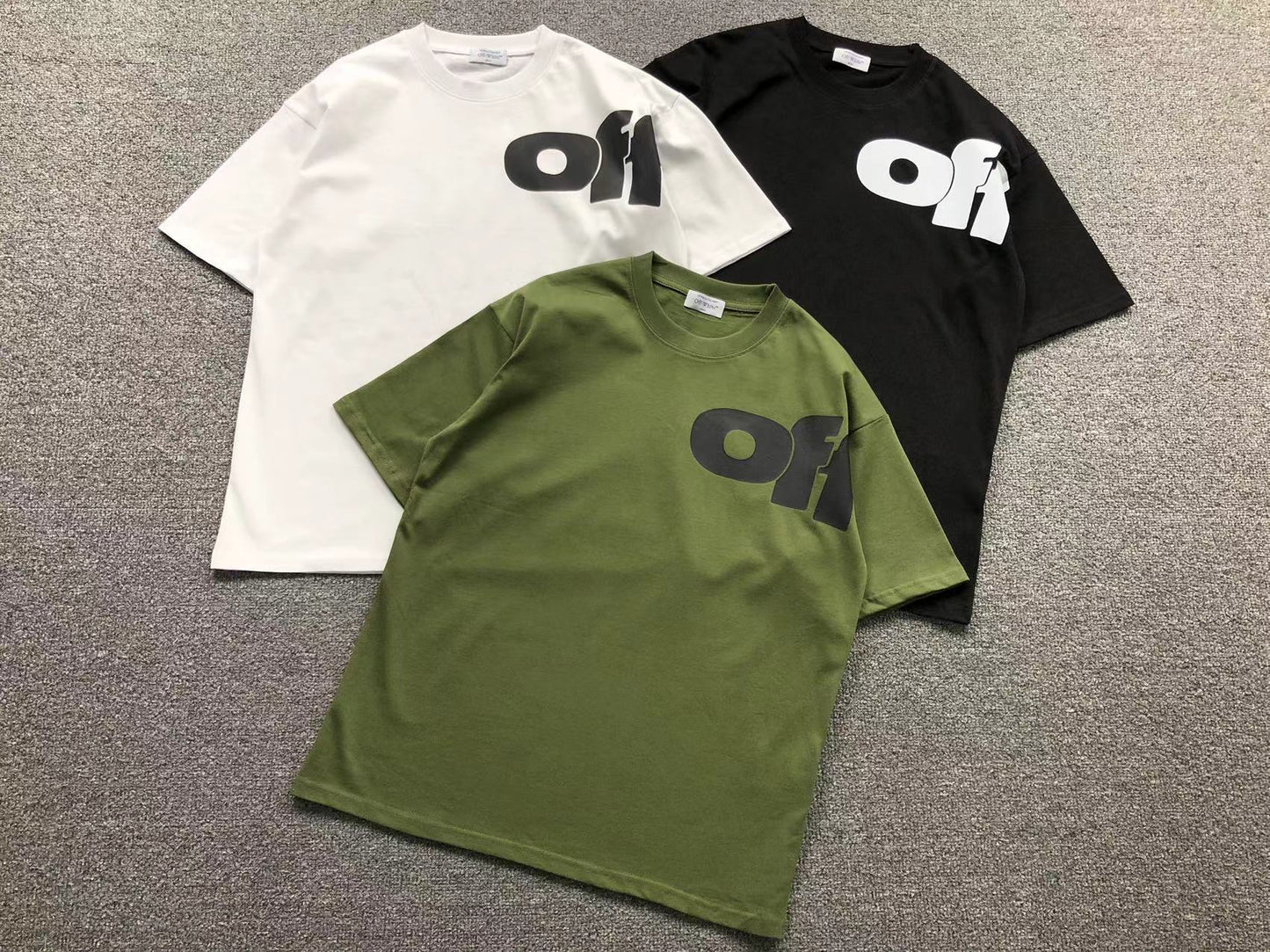 Off White Shared Logo Tee White