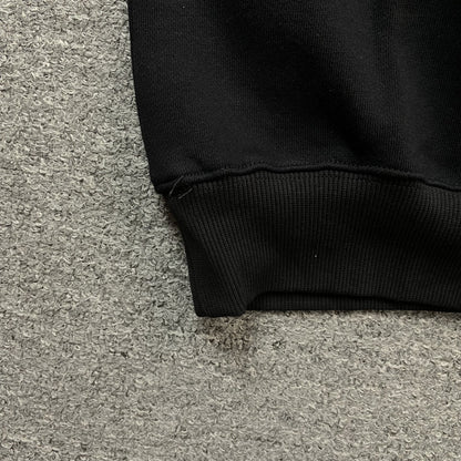 OFF WHITE SLOGAN HOODIE BLACK