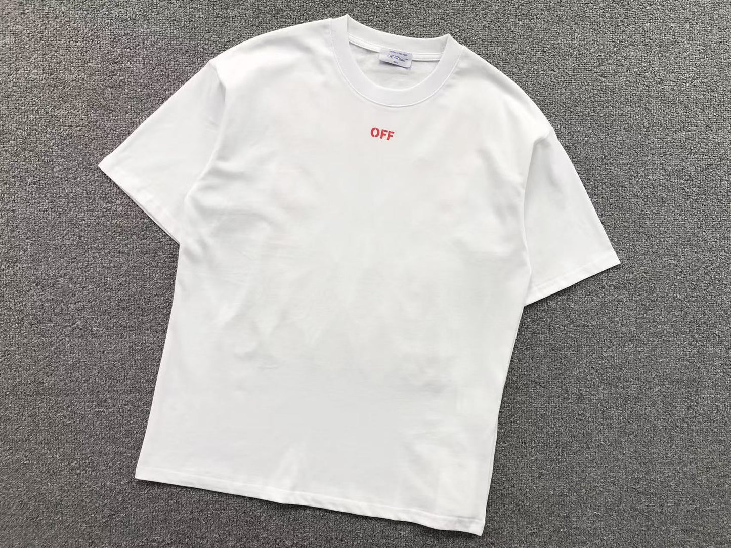 Off White Smile Arrow Tee White