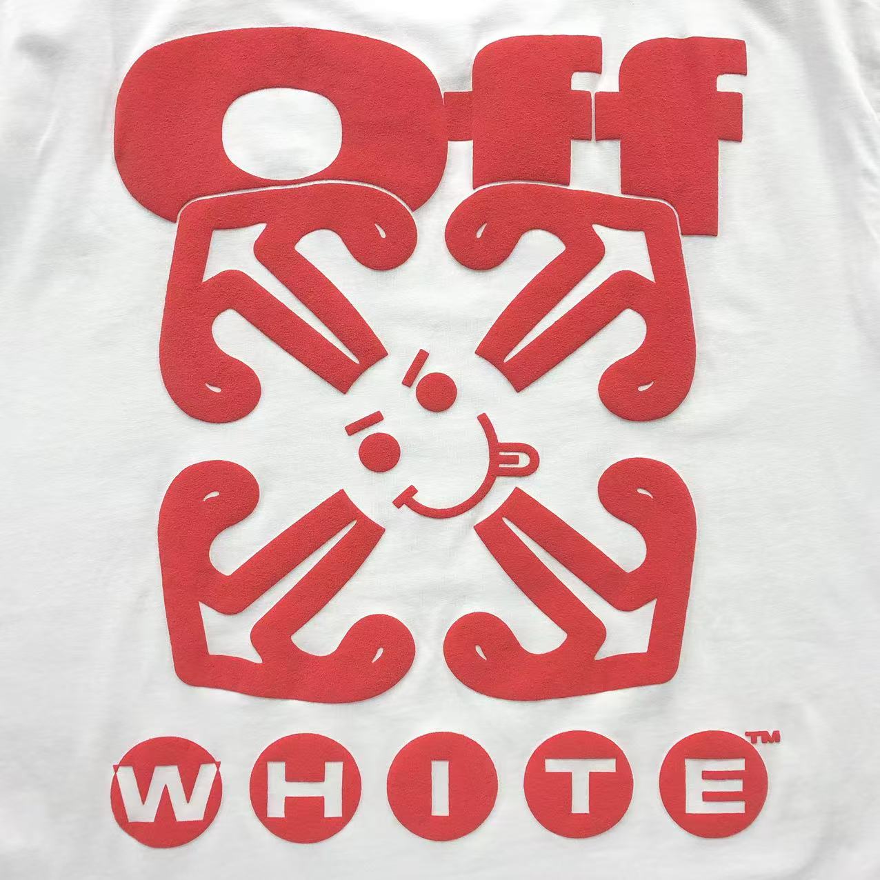 Off White Smile Arrow Tee White