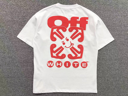 Off White Smile Arrow Tee White