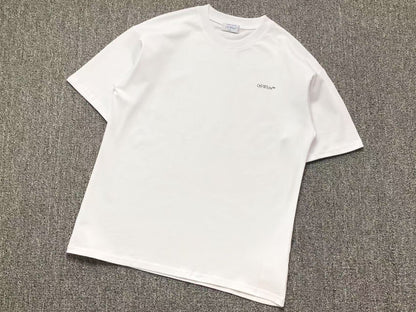 Off White Spray Arrow Tee White