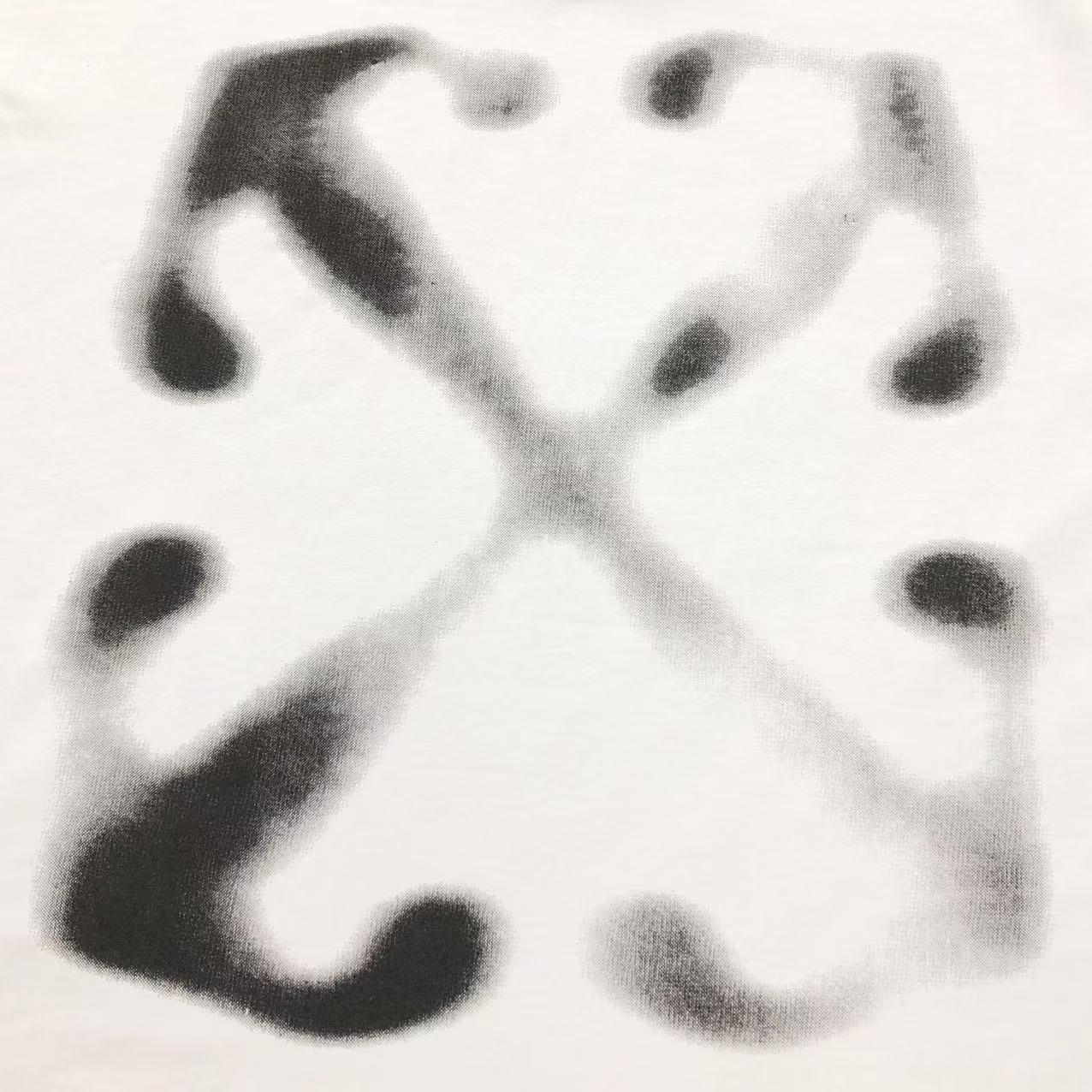 Off White Spray Arrow Tee White