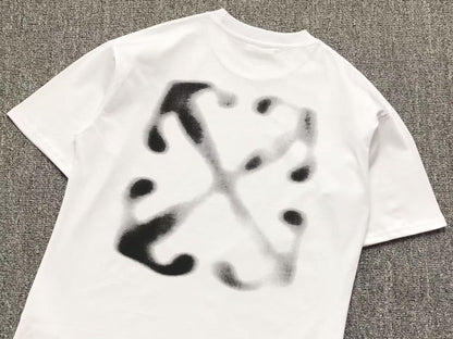 Off White Spray Arrow Tee White