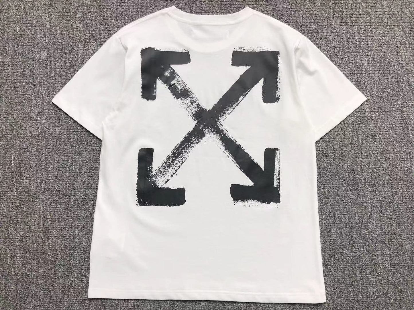 Off White Spray Arrow Tee White