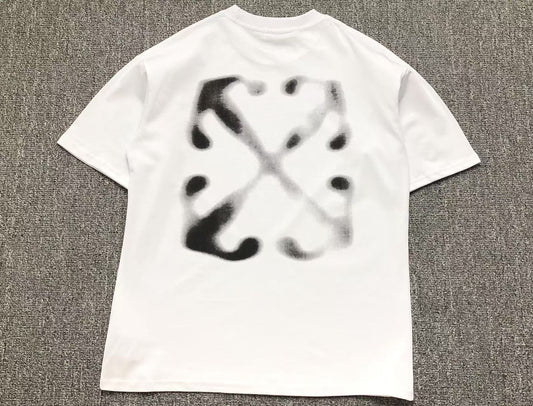 Off White Spray Arrow Tee White