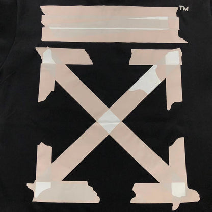 Off White Tape Arrows Tee Black