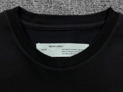 Off White Tape Arrows Tee Black