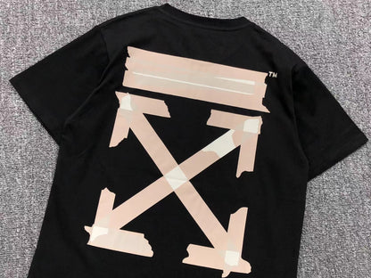 Off White Tape Arrows Tee Black