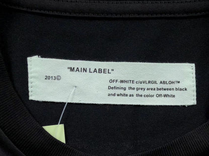 Off White Tape Arrows Tee Black