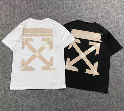 Off White Tape Arrows Tee Black