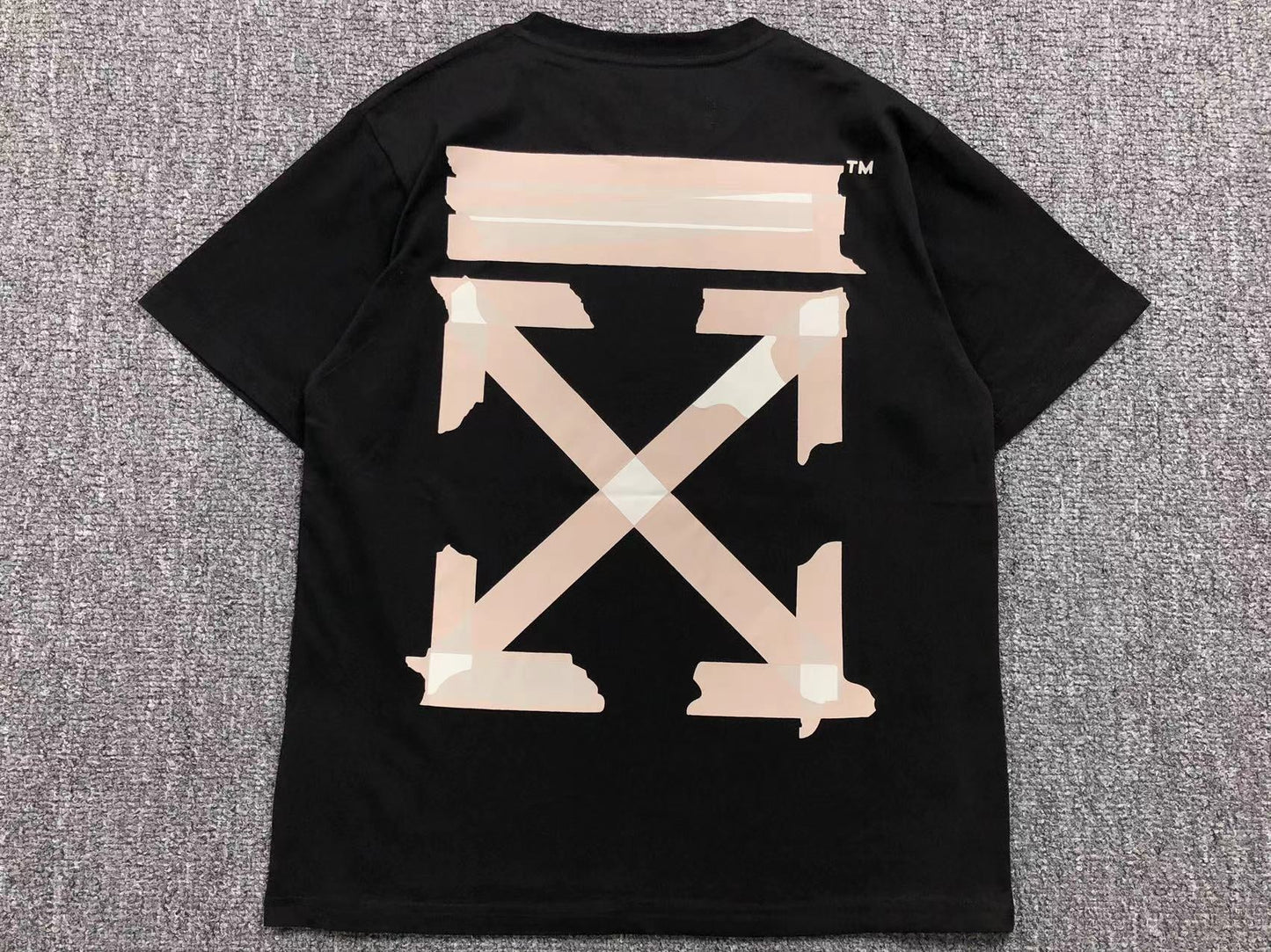 Off White Tape Arrows Tee Black