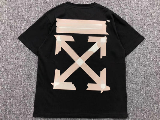 Off White Tape Arrows Tee Black