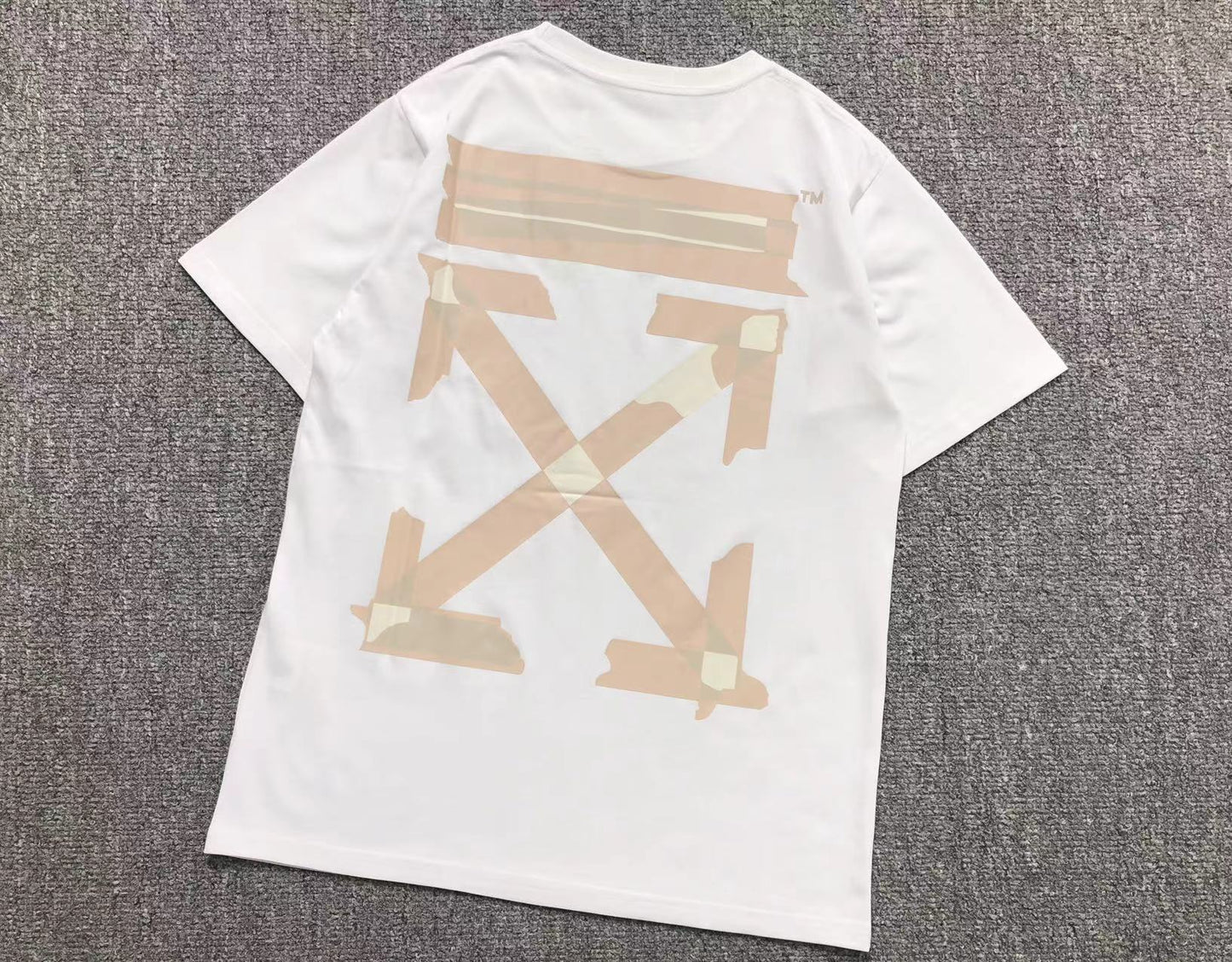 Off White Tape Arrows Tee White