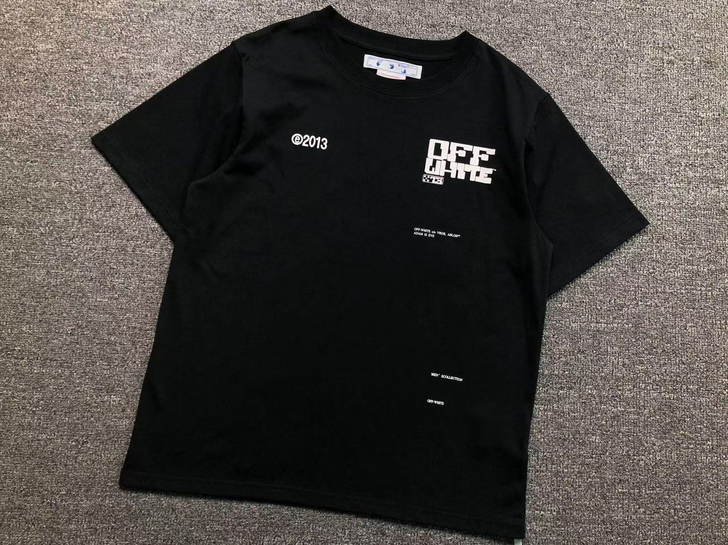 Off White Tech Marker Tee Black