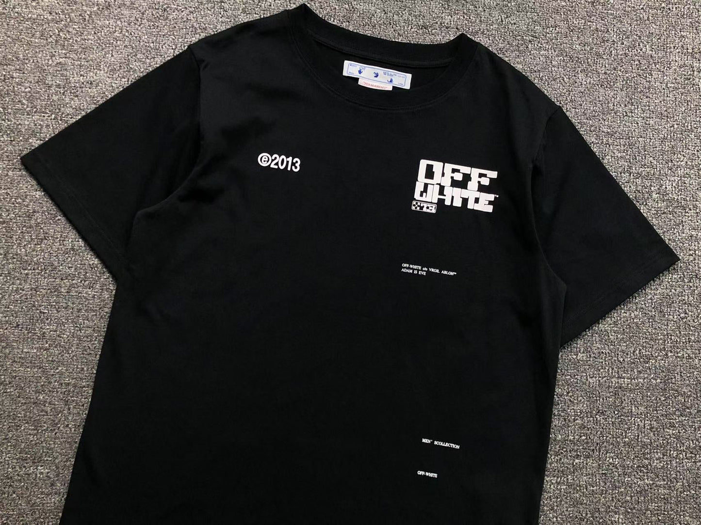 Off White Tech Marker Tee Black