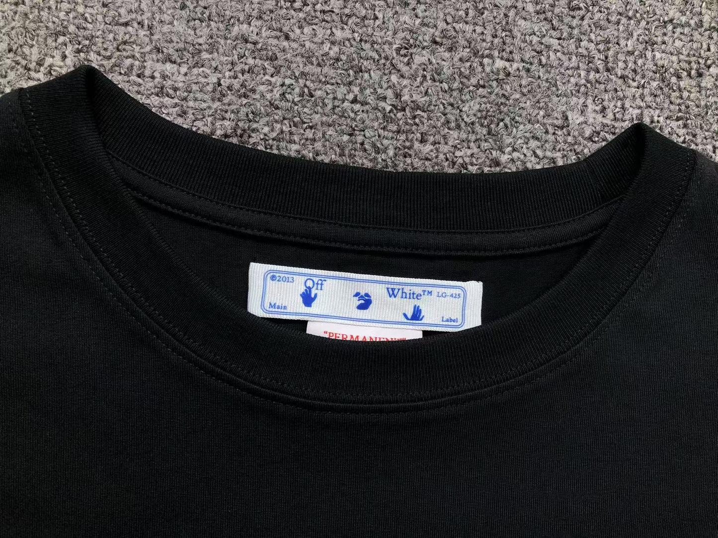 Off White Tech Marker Tee Black