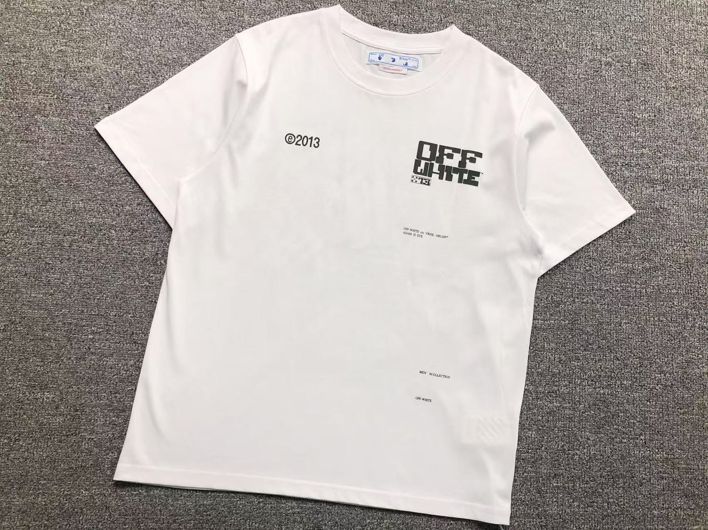 Off White Tech Marker Tee White
