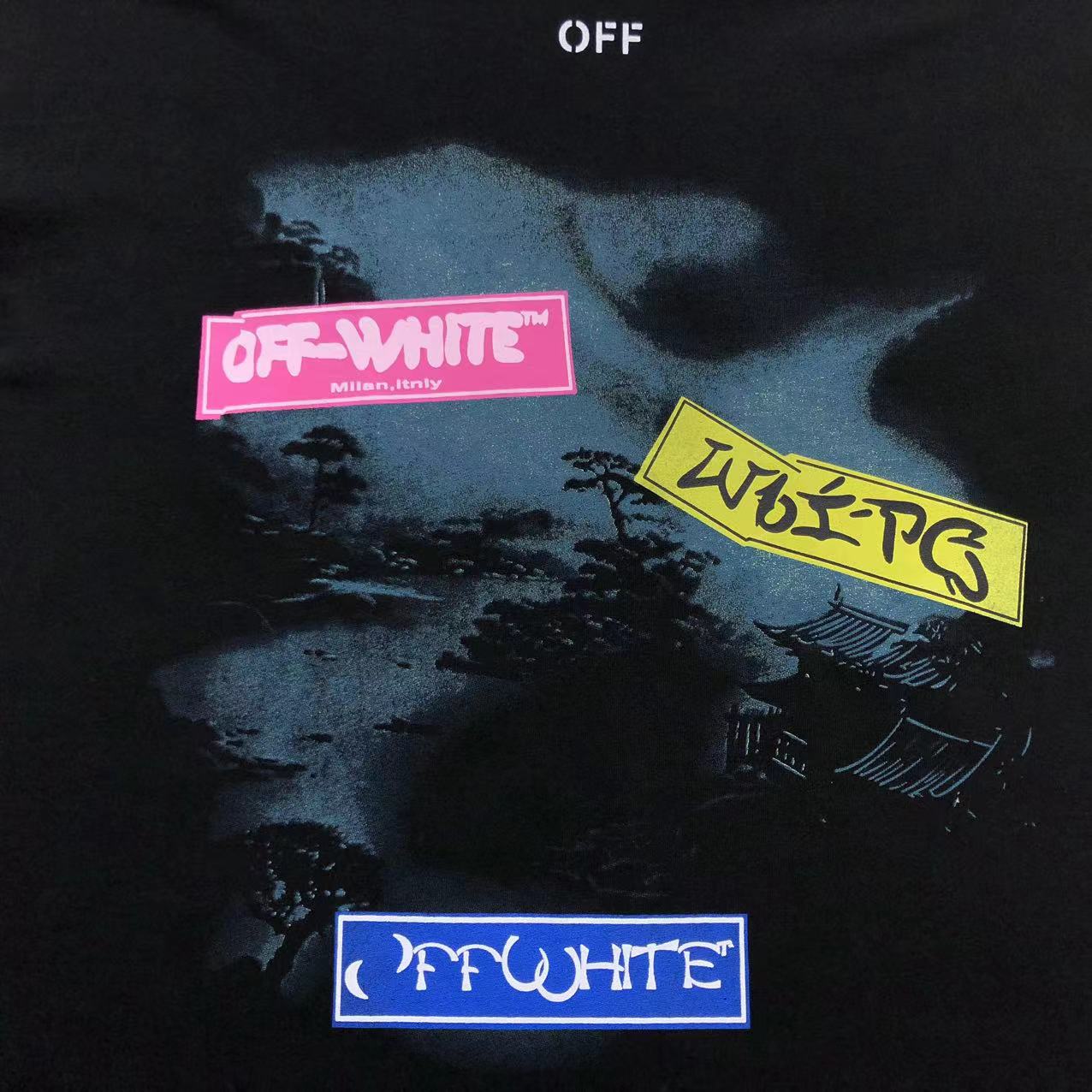 Off White Type Sticker Tee Black