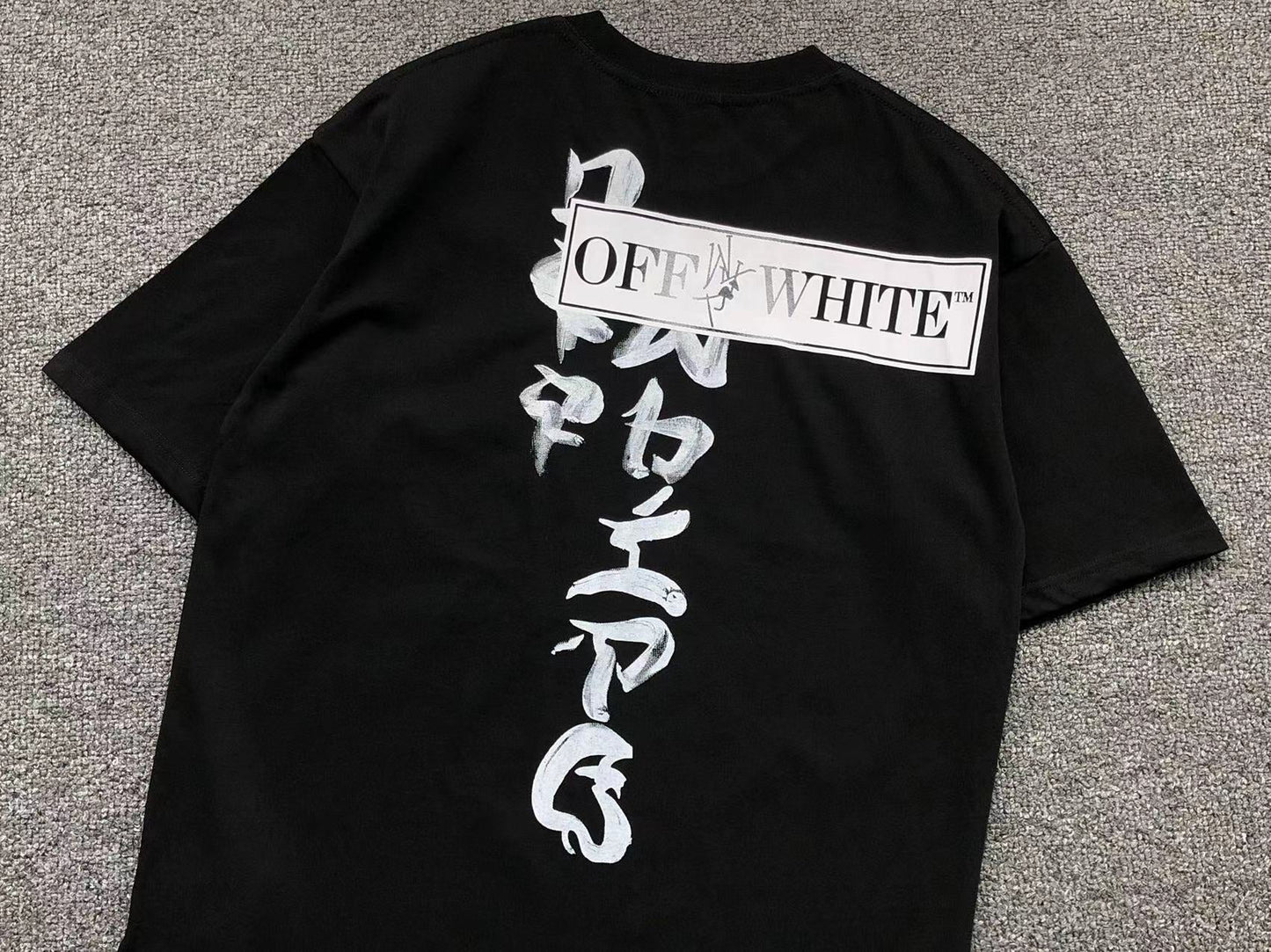 Off White Type Sticker Tee Black
