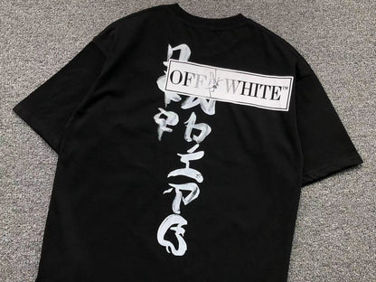 Off White Type Sticker Tee Black