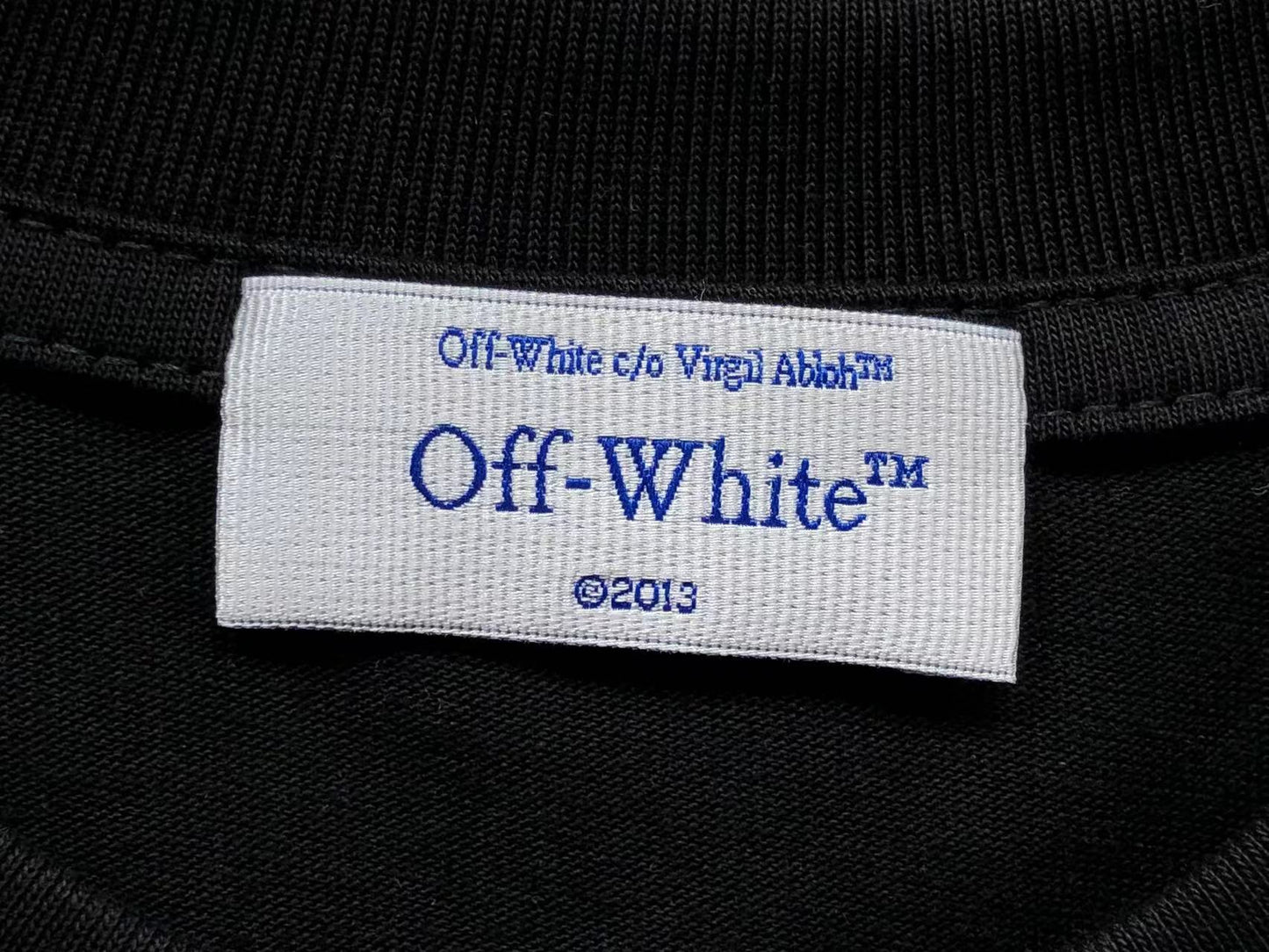 Off White Type Sticker Tee Black