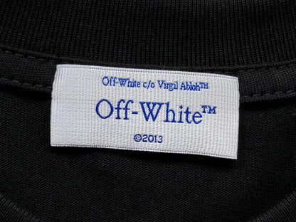 Off White Type Sticker Tee Black
