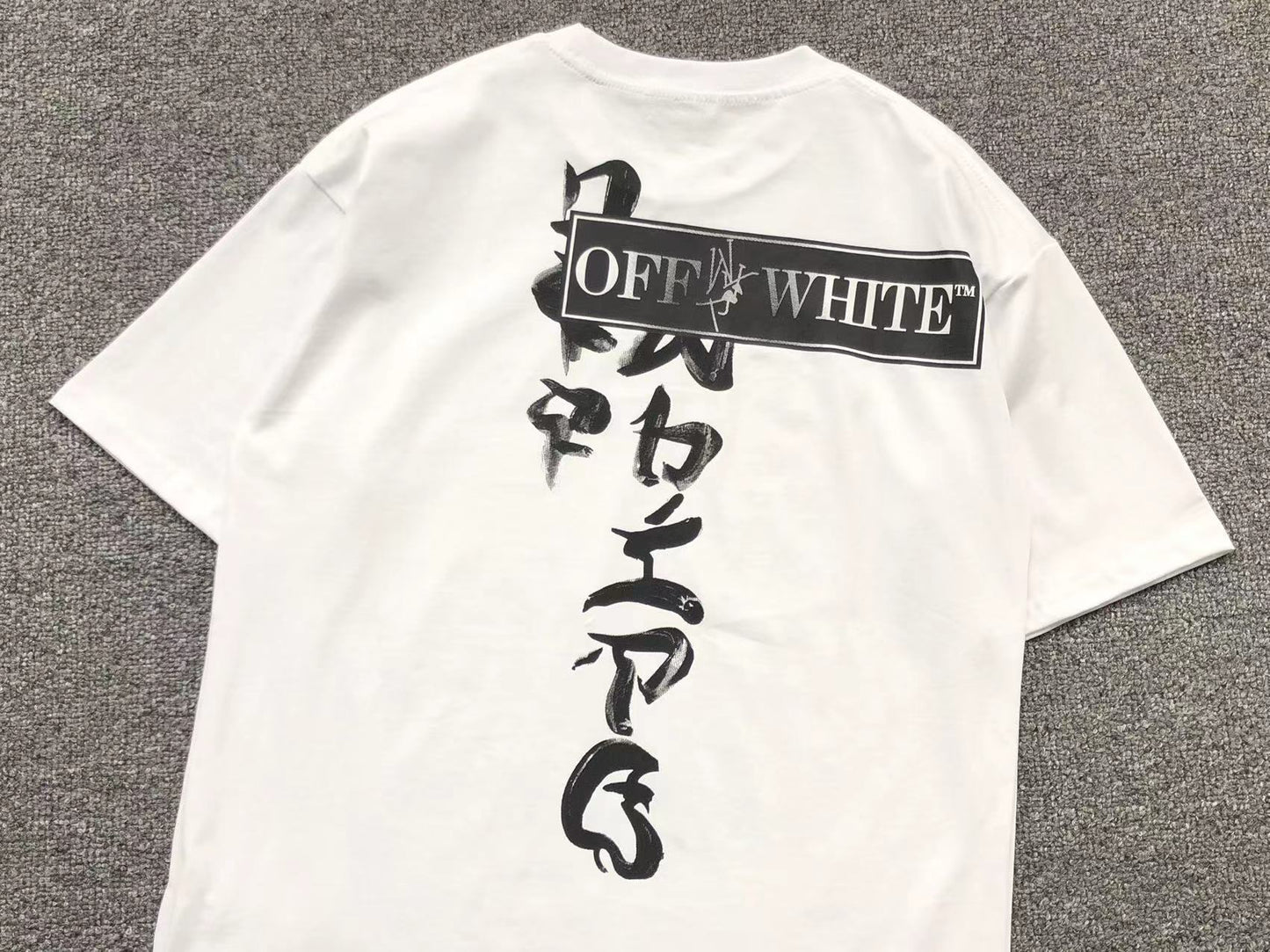 Off White Type Sticker Tee White