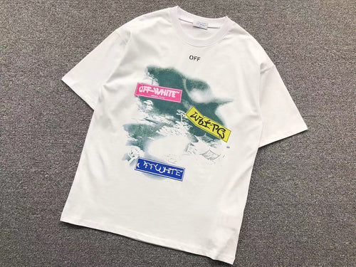 Off White Type Sticker Tee White