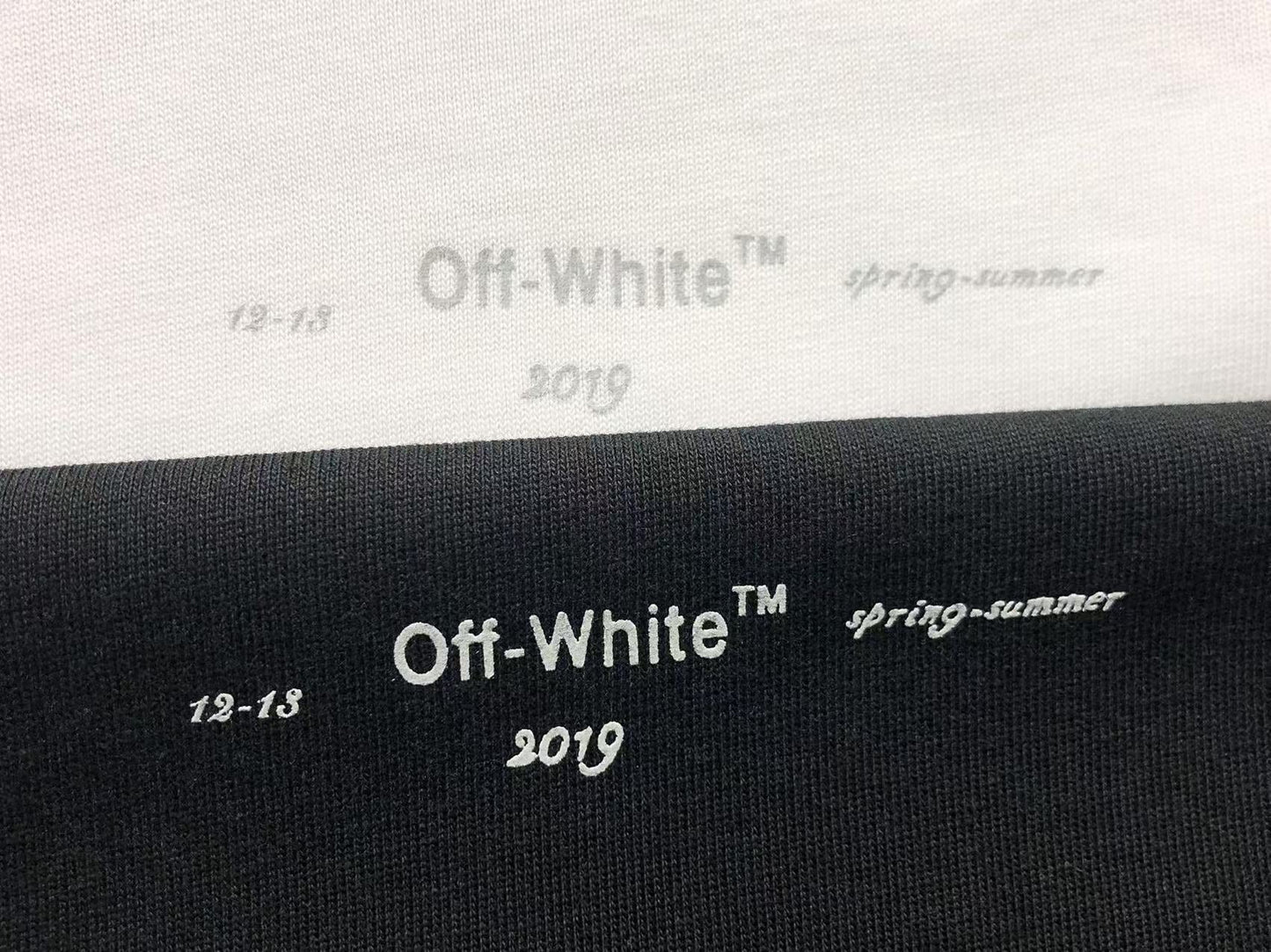 Off White Unfinished Tee White