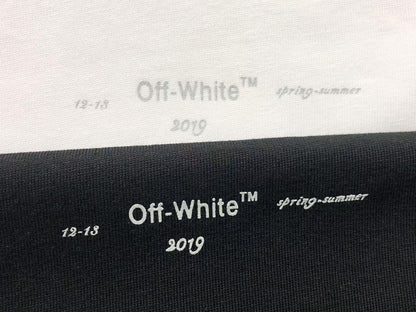 Off White Unfinished Tee White