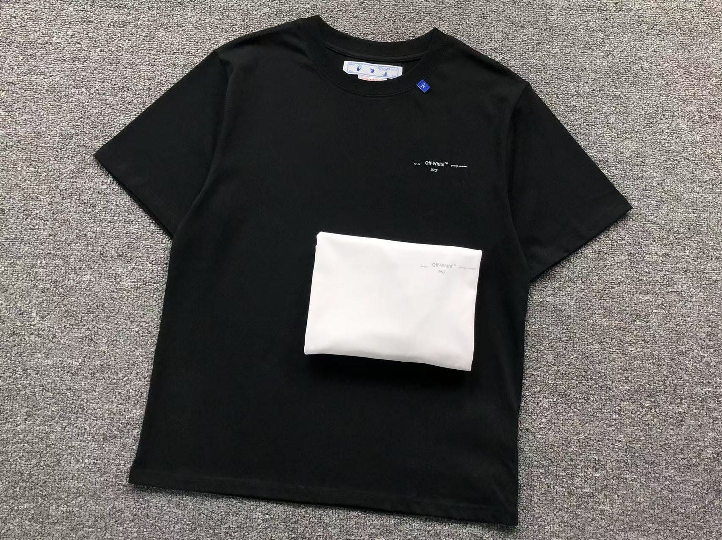 Off White Unfinished Tee White