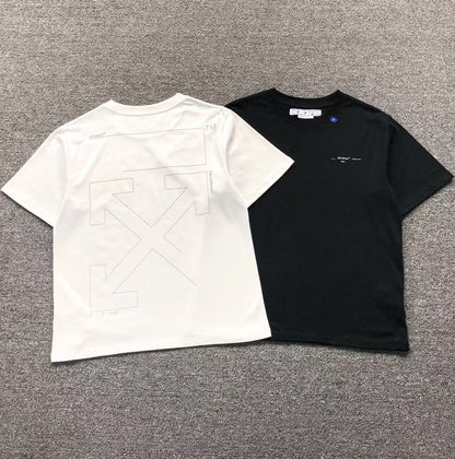 Off White Unfinished Tee White