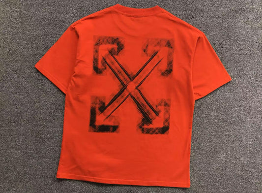 Off White Vibe Arrow Tee Orange