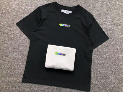 Off White Weed Arrows Tee Black