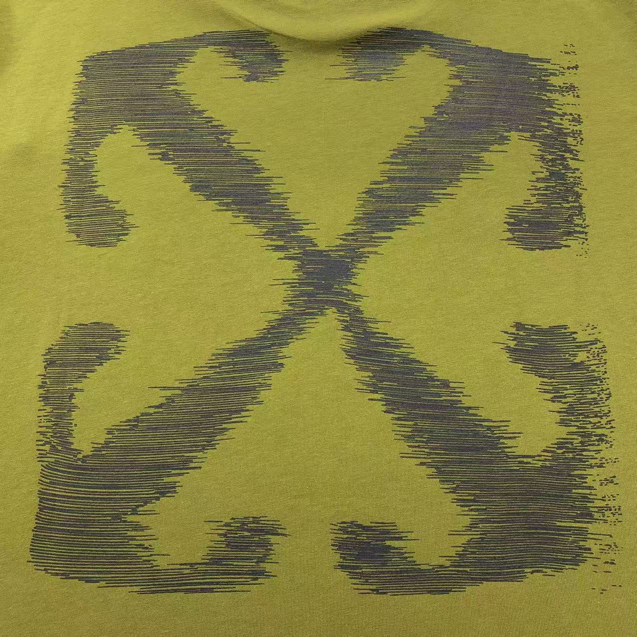 Off White Windy Arrow Tee Green