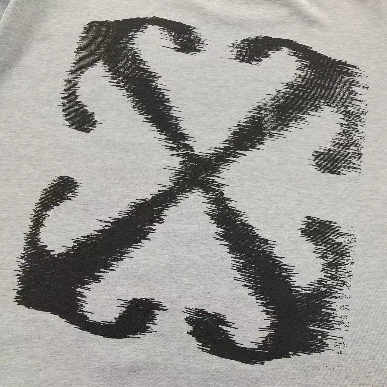 Off White Windy Arrow Tee Grey