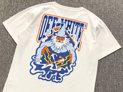 Off White Wizard Tee White