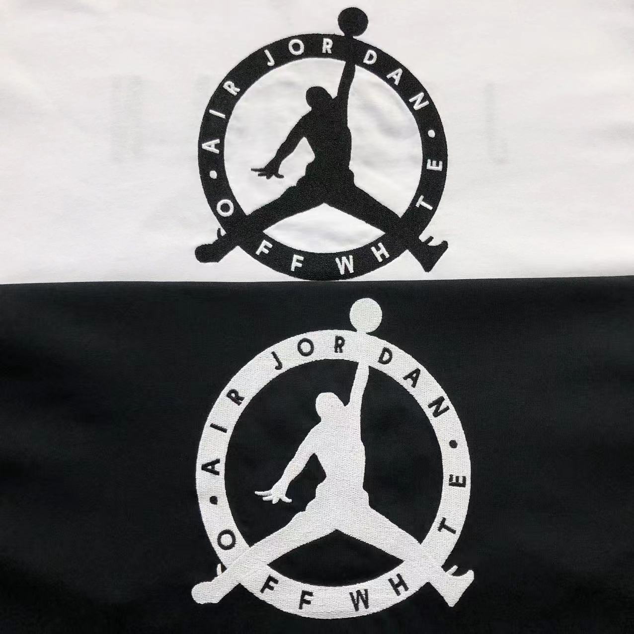 OFF WHITE X AIR JORDAN TEE BLACK