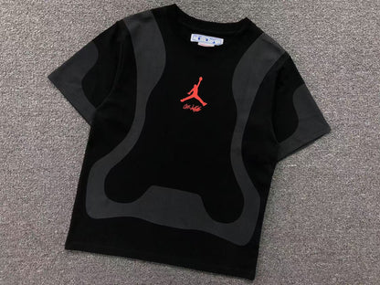OFF WHITE X AIR JORDAN TEE BLACK