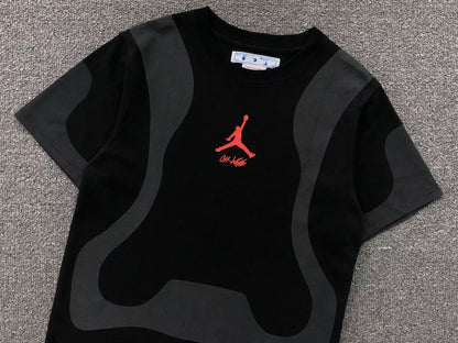 OFF WHITE X AIR JORDAN TEE BLACK