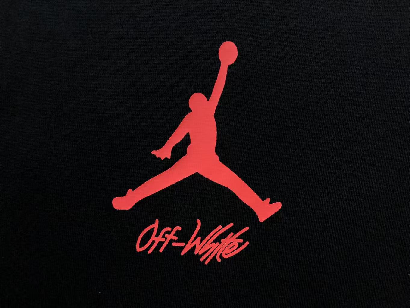 OFF WHITE X AIR JORDAN TEE BLACK
