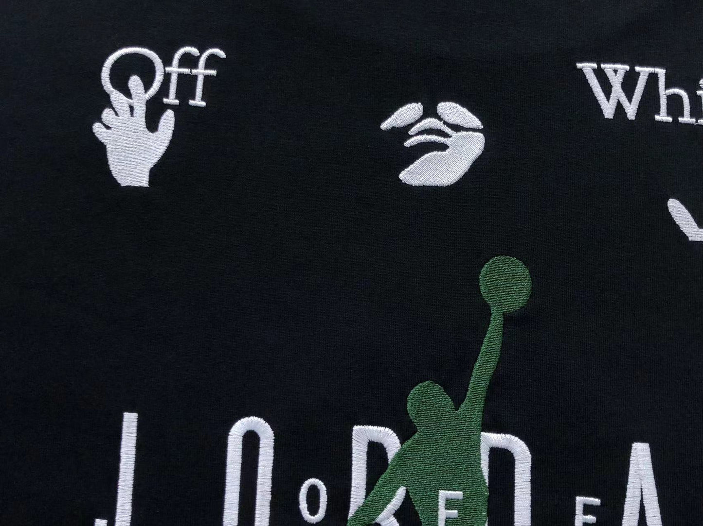 OFF WHITE X AIR JORDAN TEE BLACK