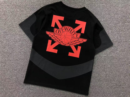 OFF WHITE X AIR JORDAN TEE BLACK