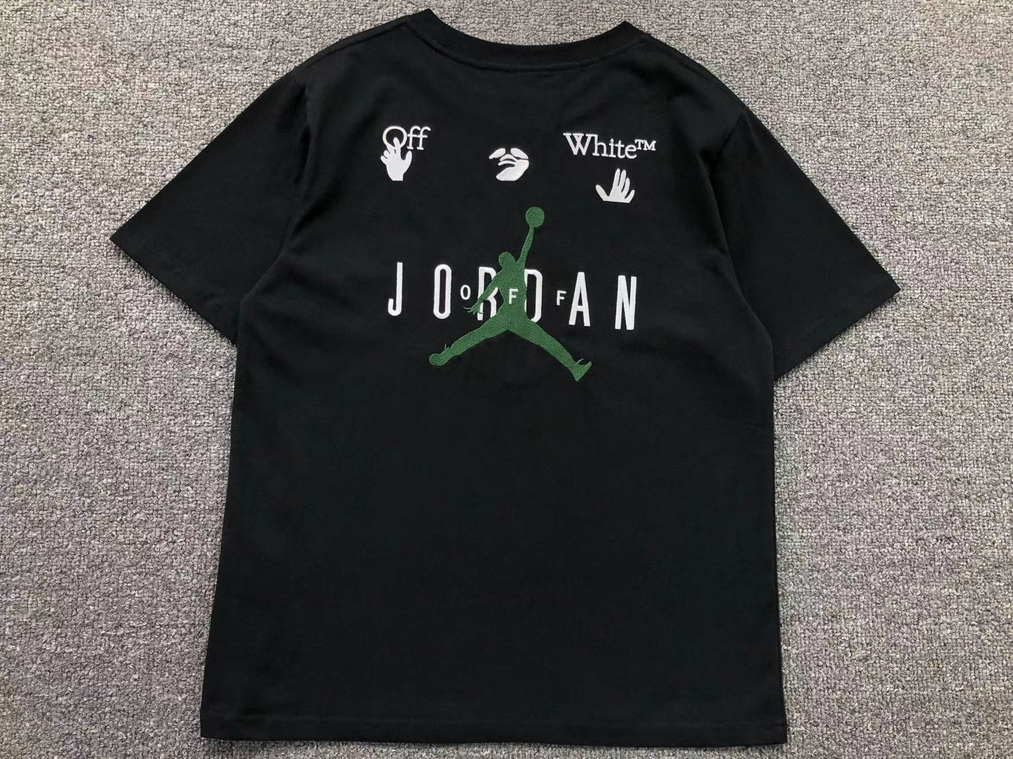 OFF WHITE X AIR JORDAN TEE BLACK