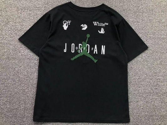 OFF WHITE X AIR JORDAN TEE BLACK