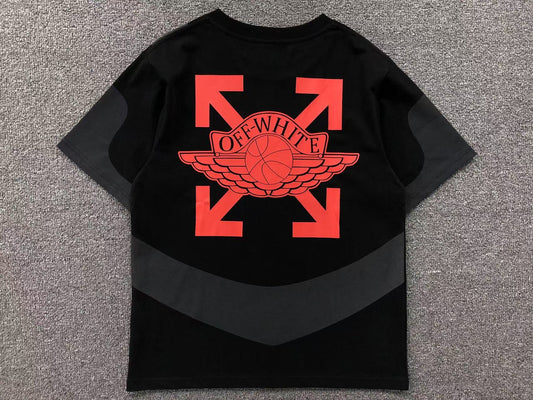 OFF WHITE X AIR JORDAN TEE BLACK