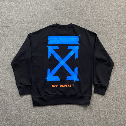 OFF WHITE X BROWNS CARAVAGGIO CREWNECK BLACK