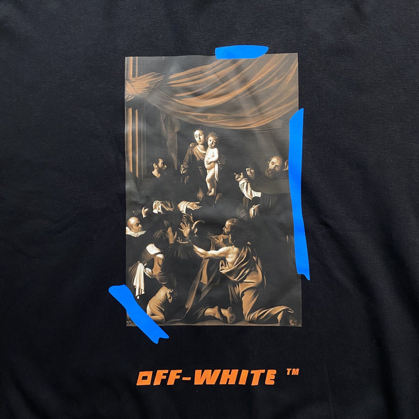 OFF WHITE X BROWNS CARAVAGGIO CREWNECK BLACK