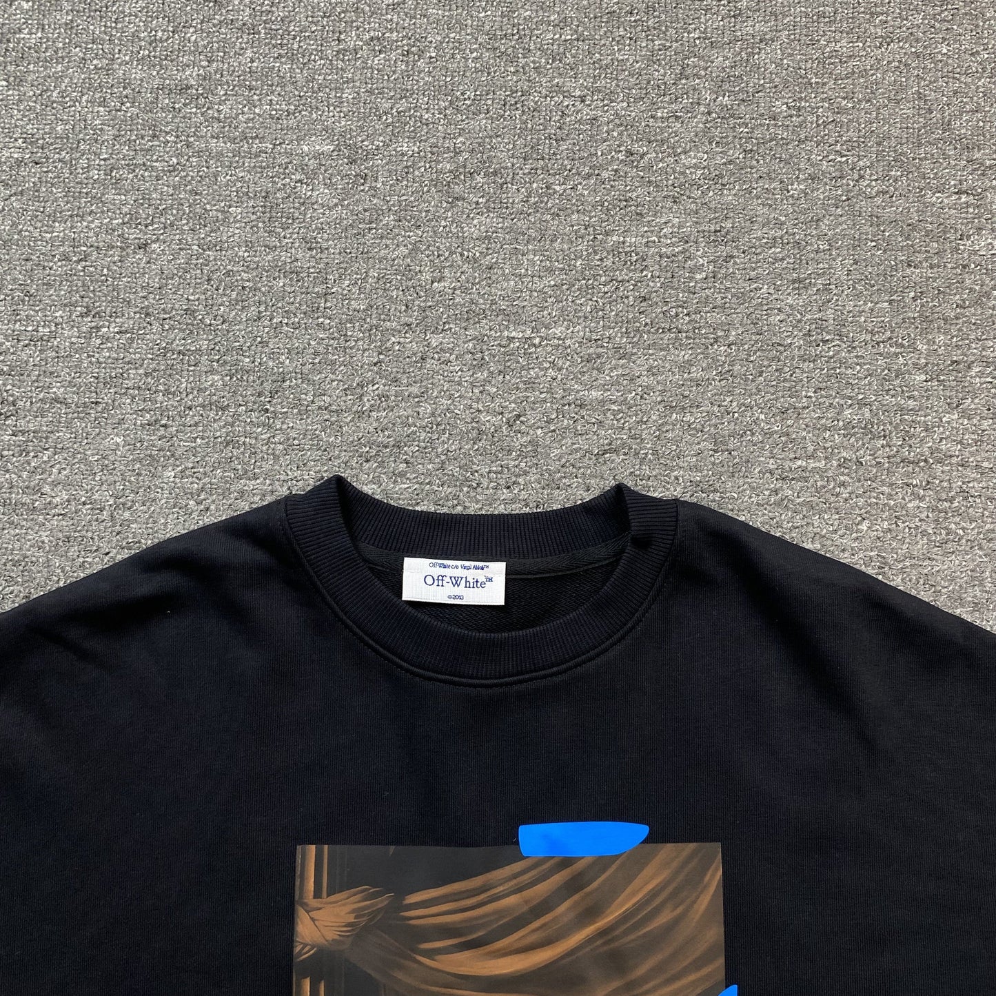 OFF WHITE X BROWNS CARAVAGGIO CREWNECK BLACK
